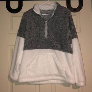 Super soft Sherpa Quarter zip sweater